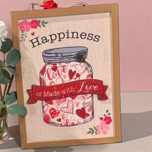 Happiness Love Jar Wall Art